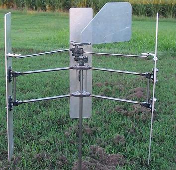 Here is another VAWT (Vertical Axis Wind Turbine) with blades that are 